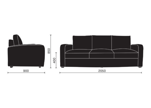 sofa m1095 03 dimen